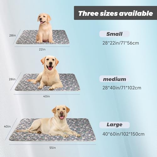 Fuz Bigaza Dog Cooling Mat, Pet Washable Non-Toxic Summer Dogs Cats Cooling Pads Sleeping Kennel Mats Cool Ice Blanket for...
