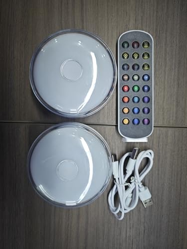 Loscarol Rechargeable Shower Lights with Remote, 15 RGBW Color Changeable Shower Lamp Waterproof, Dimmable ＆Timer Ceiling ...