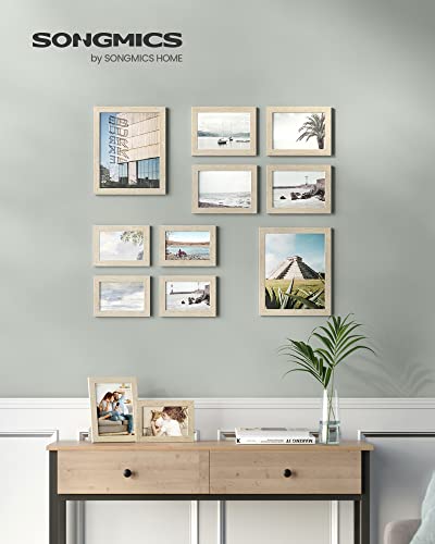 SONGMICS Picture Frames, Collage Picture Frames Set of 10, Two 8x10, Four 5x7, Four 4x6, Photo Frame for Wall Gallery Deco...