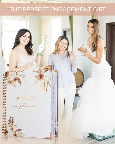 Beautiful Boho Wedding Planner Book and Organizer - Enhance Excitement and Makes Your Countdown Planning Easy - Unique Eng...