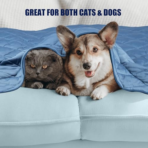 Tuiskusa Premium Cooling Blanket for Dogs Pet Cooling Pads Washable Pet Cool Mat for Cats Hot Weather Puppy Lightweight Th...