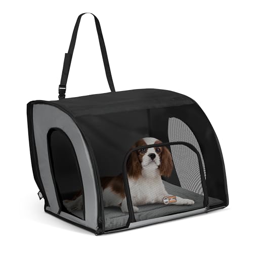 K&H Pet Products Enclosed Dog Car Seat, Travel Safety Carrier for Pets, Dog Travel Car Seat, Soft-Sided Covered Cat Carrie...