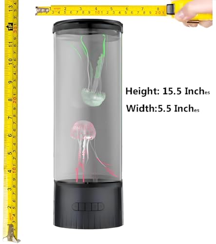 CALOVER Jellyfish Lamp - Cool Ocean Decor Jelly Fish Aquarium Light Tank with Speaker White Noise - Unique Sensory Lights ...