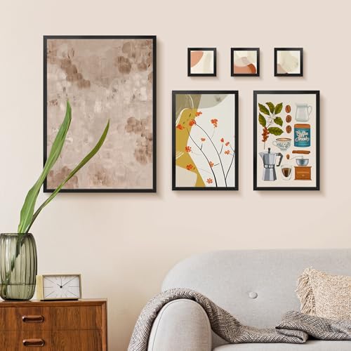 LaVie Home 12x18 Picture Frame 2 pack, Display Pictures 12 x 18 Poster Frame, 12x18 Black Photo Frame with HD Plexiglass, ...