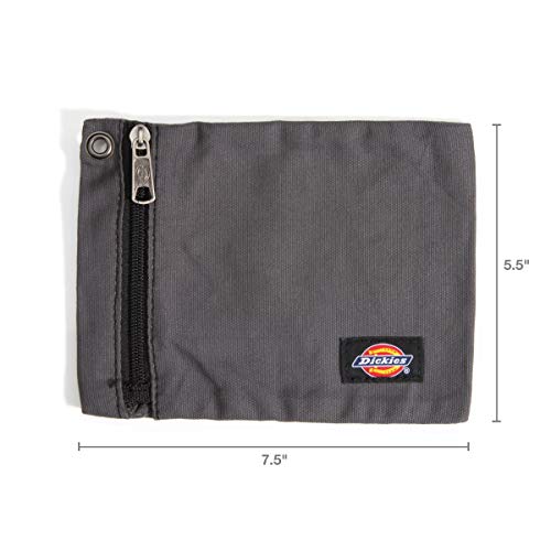 Dickies Set of 3 Small Canvas Utility Pouches, Zippered, for Organizing Small Tools and Fasteners, Grey/Tan/Black
