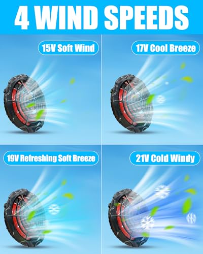 Lvkakmox Cooling Vest Jacket with 2 Fans - Men and Women 21V Air Conditioner Vests, With 20000mAh Battery