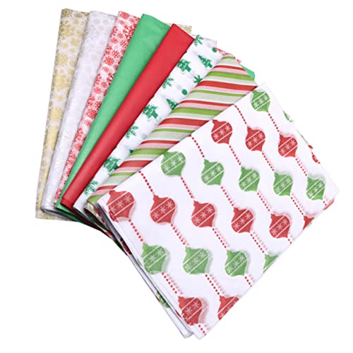 FOMIYES 50pcs Christmas Wrapping Paper Festive Flower Packaging Paper Versatile for Decorations Arts Crafts Easy to Fold f...