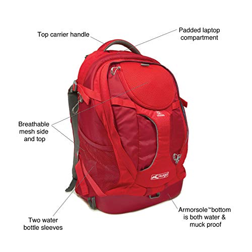 Kurgo G-Train Dog Carrier Backpack - Comfortable Travel Bag for Pets Up to 25 lbs - Waterproof Bottom - Multi-Compartment ...