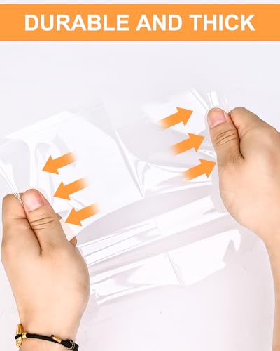 300 Pcs Self Adhesive Cookie Bags, 4x6 Inches Self Sealing Cellophane Bags, Clear Resealable Cellophane Bag for Packaging,...