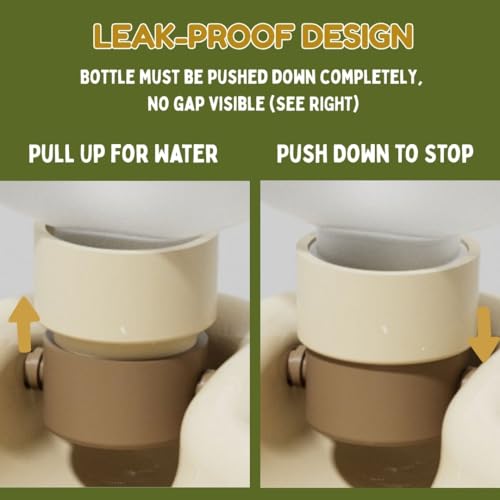 Portable Dog Pet Water Bottle for Walking |11 OZ BPA-Free Water Bowl | Anti-Tipping Leak Proof Design | Puppy Small Medium...