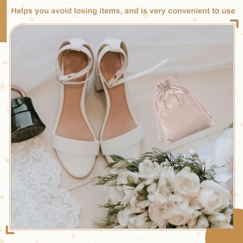 PATIKIL 6 x 8 Inch Satin Bags with Drawstring, 3 Pcs Silk Drawstring Gift Bags Wedding Favor Pouch for Jewelry Candy Chris...
