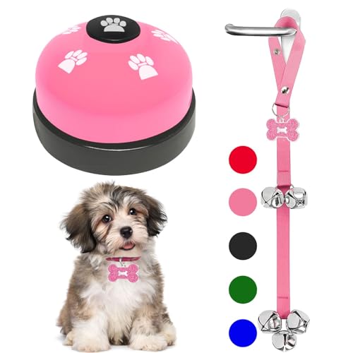 KEXIAVA 2 Pack Dog Door Bells Dog Doorbell to go Outside Puppy Train Bell for Dogs to Ring to go Potty Puppy Toilet Traini...
