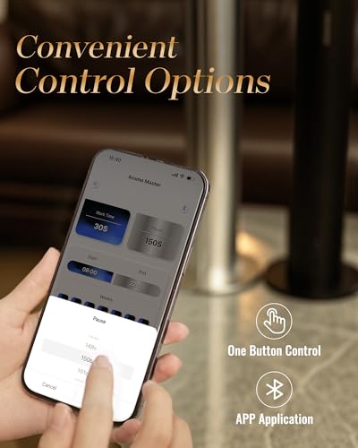 Diffusers for Home Large Room,Waterless Essential Oil Diffuser with 2000 Sq.Ft Coverage,Cordless Battery Operated Diffuse...