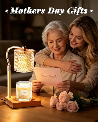 Linstaine Candle Warmer Lamp with Timer Dimmer Adjustable Height, Mothers Day Gifts for Mom, Birthday Gifts for Women, Hou...