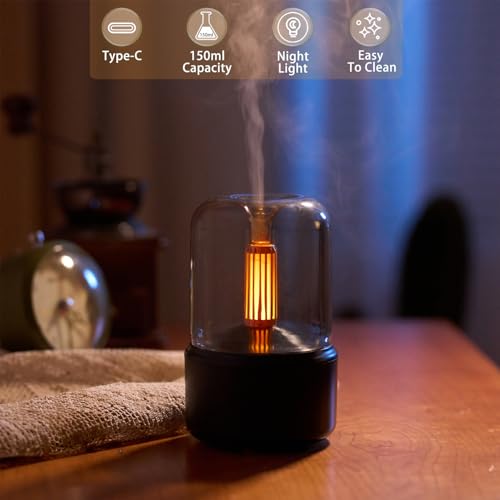 LONCIN Essential Oil Diffuser, 150ml Aromatherapy Diffuser with Auto Shut-Off, Scent Diffusers for Essential Oils, Cool Mi...