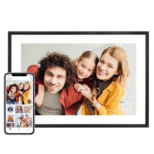AEEZO Digital Picture Frame, 10.1 Inch Digital Photo Frame with 1280 * 800 HD IPS Touch Screen, Smart Digital Frame Built-...