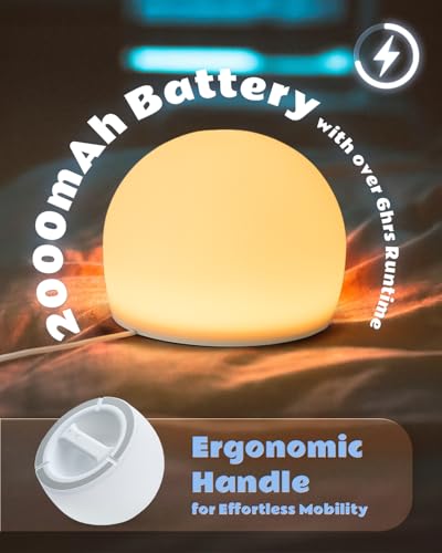Night Light for Kids, Soft Egg Light with 13 Colors Changing Mode, Interactive Tap Light Stress Relief, LED Sensory Light ...