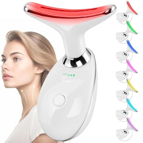 Facial Massager Face and Neck, Face 𝖲 culpting Wand Tool with 7 Color - Birthday, Christmas, Mothers Day, Valentines Day ...