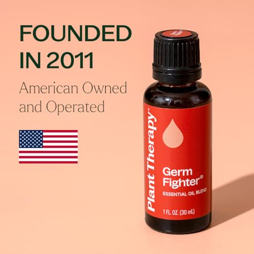 Plant Therapy Germ Fighter Essential Oil Blend 100% Pure, Undiluted, Natural Aromatherapy, Therapeutic Grade 30 mL (1 oz)