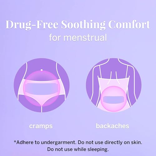 Pixie Large Period Cramps Menstrual Pain Relief Heat Patches for Feminine Care - Lower Abdominal & Back Ache Therapy - Up ...