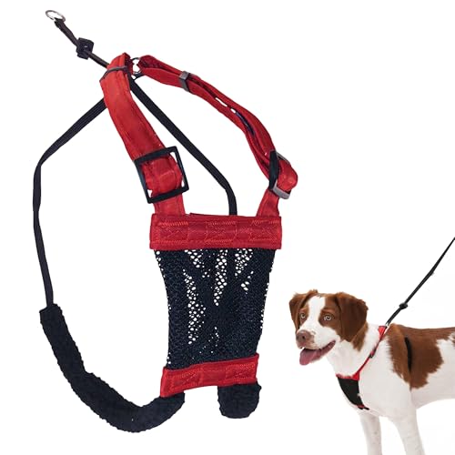 Sporn No Pull Dog Harness, Durable Nylon Mesh Harness for Medium Dogs, No Choke Design, Padded Restraint Sleeves, Adjustab...