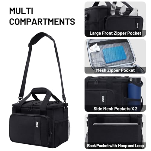 MIER Mens Lunchbox for Work Insulated 24 Cans/15L Large Lunch Bags Leakproof Adult Women Lunch Box Coolers for Travel Beac...