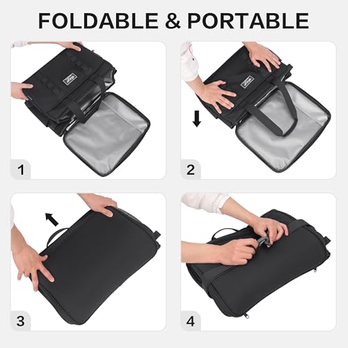 SUNUP 48 Cans Soft Sided Insulated Cooler Bag, Collapsible Large Lightweight Ice Chest, Portable Leak-Proof Cooler for Tra...
