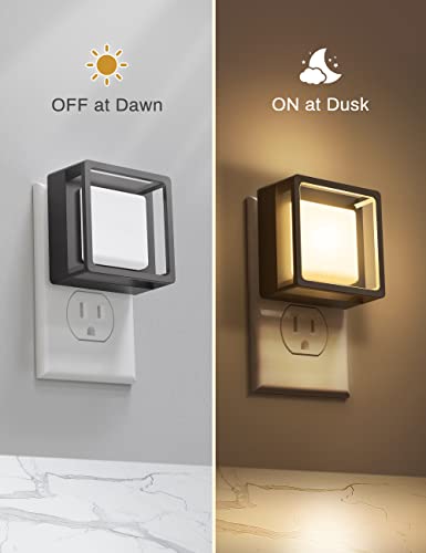DORESshop LED Night Light, Night Lights Plug Into Wall [2 Pack] with Dusk-to-Dawn Sensor, Dimmable Nightlights, Adjustable...