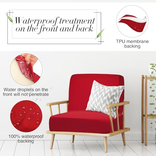 Newwiee 8Pcs Patio Cushion Covers Stretch Outdoor Cushion Cover Replacement for Patio Furniture Sofa Couch Slipcovers, Sof...