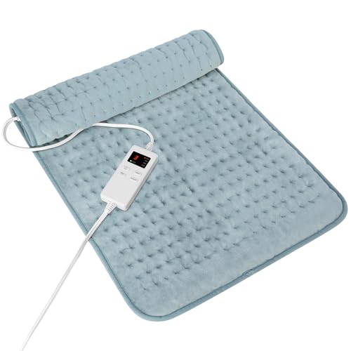 Heating Pad for Period Cramps, Heating Pad for Back/Neck/Shoulder Muscle Pain, 6 Heating&4 Timer Setting, Auto Shut Off, D...