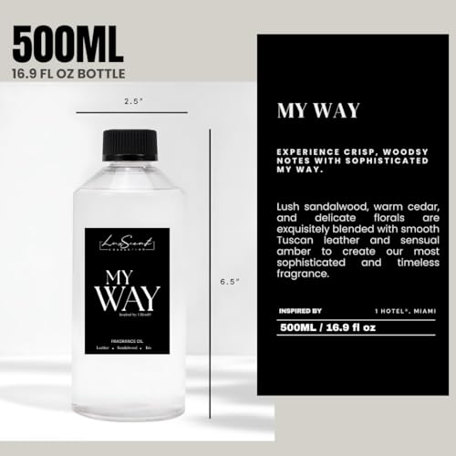Aroma Scent Diffuser Starter Kit for Up to 1000SQ. FT. Coverage - 500ML Waterless Essential Oil Scent Included - Luxury Ar...