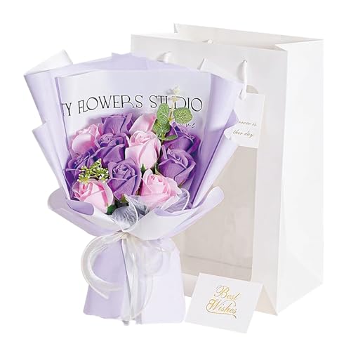 Preserved Flowers, Eternal Flower Roses Bouquet for Mom Grandma Wife Women Girlfriend on Mothers Day Gifts Anniversary Bir...