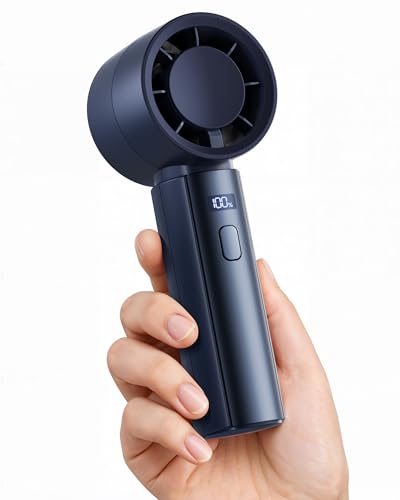 Gaiatop Small Handheld Fan Portable, Powerful High Speed Turbo Cooling, 4000mAh USB Rechargeable Battery Operated Mini Per...