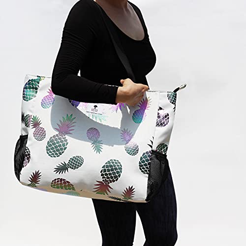 ESVAN Large Lightweight Water Resistant Beach Bag 20 Inch Womens Oversized Tote Bag for Gym, Beach, Travel, Pool, Yoga, Nurse
