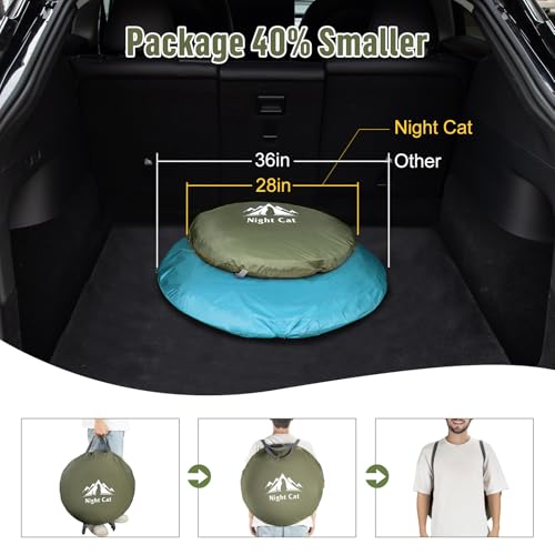 Night Cat Pop-up Camping Tent: 2 Person Tent Waterproof Instant Easy Setup Family Tent
