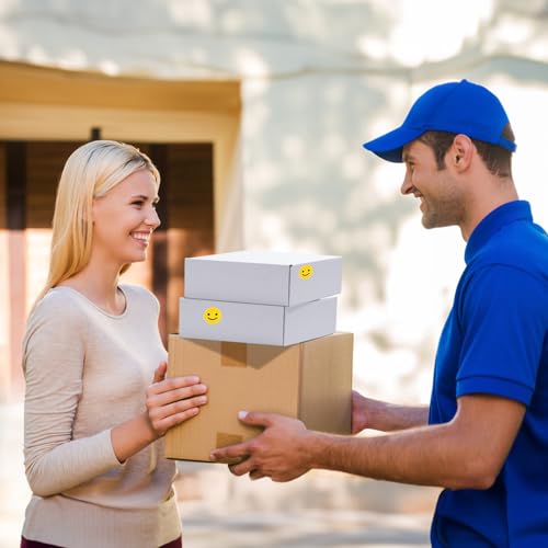 RLAVBL 12x9x3 Shipping Boxes Set of 6, White Corrugated Cardboard Box for Packing, Mailing, Business