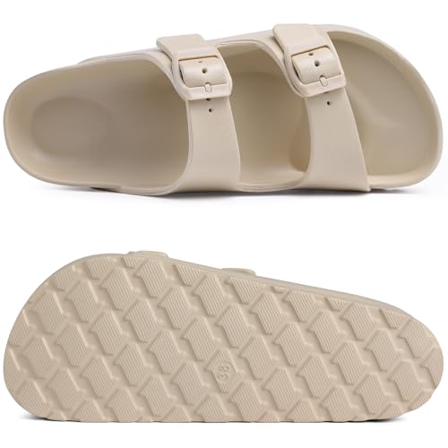 Goosecret Women's Platform Sandals with Arch Support, Chunky Lightweight Foam Slip on Slides, Comfortable Summer Beach San...