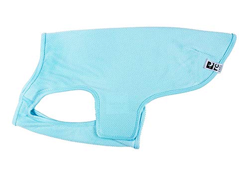 RC Pet Products Zephyr Cooling Dog Vest, Cooling Dog Coat, Medium, Ice Blue