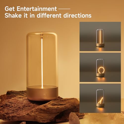 AUGE LIGHT Mini Minimalist Table Lamp Cordless Lamp Rechargeable Table Lamp Portable Nightstand Lamps Desk Lamps for Home ...