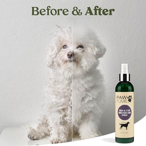 PAWFUME Skin & Coat Detangler Spray for Dogs, 1-Pack – Soothe Dry, Itchy Coats Quickly – Non-Toxic Chamomile & Oat Formul...