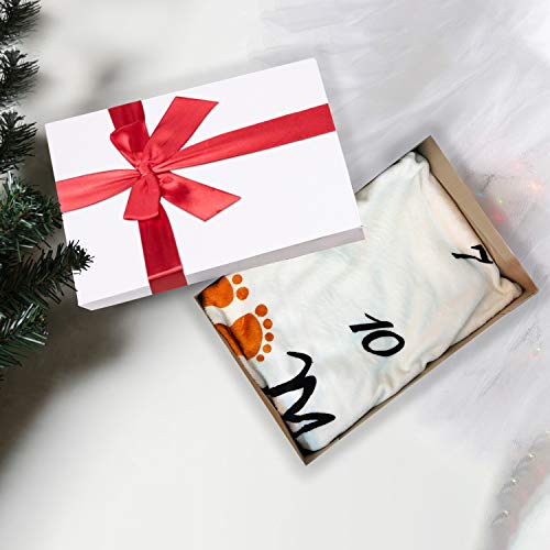 MOMONI Premium 13 Piece White Gift Boxes with Lids of Assorted Sizes with 4 inch Deep Robe Wrapping Boxes Set for Wrapping...