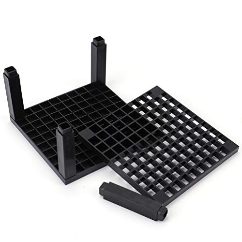 Foraineam 4-Pack 96 Holes Pencil & Brush Holder - Plastic Desk Organizer Stand Holder for Pencils, Pens, Paint Brushes, Mo...