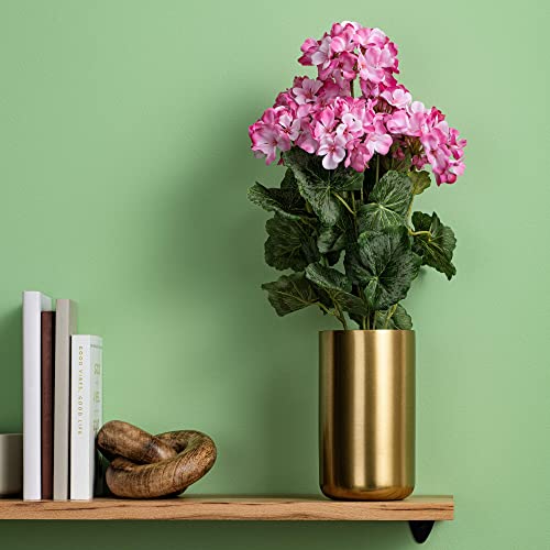 Vickerman Everyday Artificial Pink Geranium Bush 19.5" Long - Premium Faux Floral Decor for Wedding or Everyday Arrangemen...