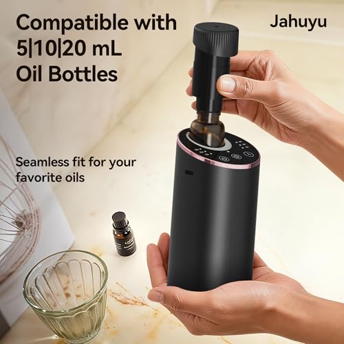 Waterless Essential Oil Diffuser Aromatherapy Scent Diffusers for Home Large Room, Bedroom, Car, Office, Desk, Battery Ope...
