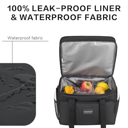 Hulongo Insulated Soft Cooler Bag, Large Ice Coolers Soft Sided Ice Chest for Beach, Collapsible and Portable