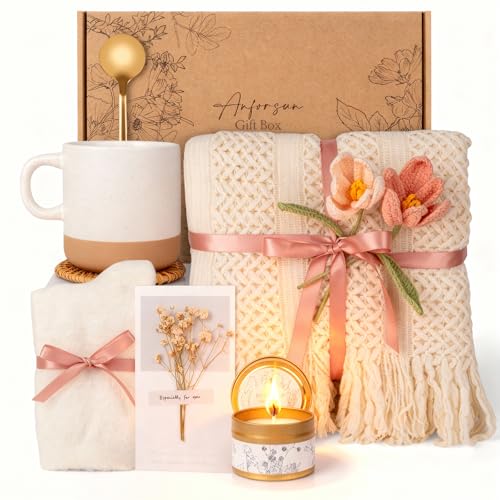 Gift Baskets for Women, Birthday Gifts for Women, Self Care Gift Baskets Care Package, Thank You, Get Well, Sympathy Inspi...
