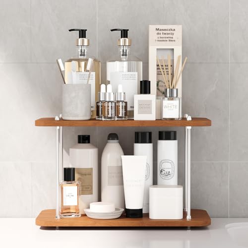 UJQSUN Bathroom Counter Organizer,Bathroom Shelf Organizers & Sink Organizer,Vanity Organizers,Storage Skincare,Makeup,Per...