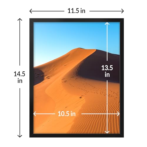 LaVie Home 11x14 Picture Frame for Wall Display, 11 x 14 Black Picture Frame with HD Plexiglas, 11 by 14 Poster Frame 1 Pa...