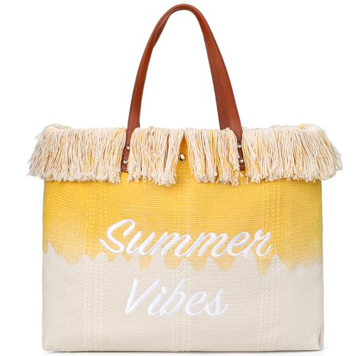 IBFUN Neoprene Bag, Large Multipurpose Beach Bag Neoprene Tote Bag with Inner Pocket for Women/Pool