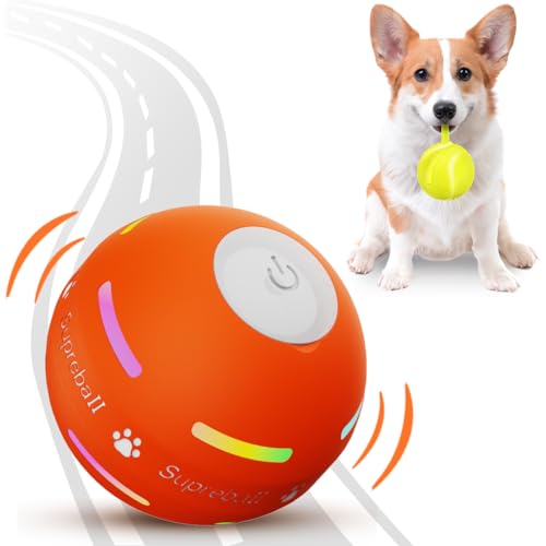 PetDroid Interactive Dog Toys Dog Ball, [Newly Upgraded] Durable Motion Activated Automatic Rolling Ball Toys for/Small/Me...